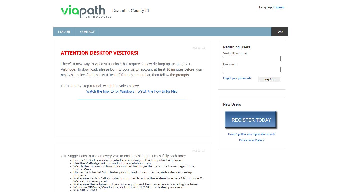 ViaPath Visitor Web 8.0